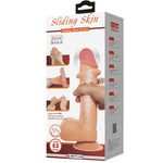 Pretty Love Serie Sliding Skin Dildo Realista Con Ventosa Deslizante Piel Control Remoto Color Carne 21,8 Cm