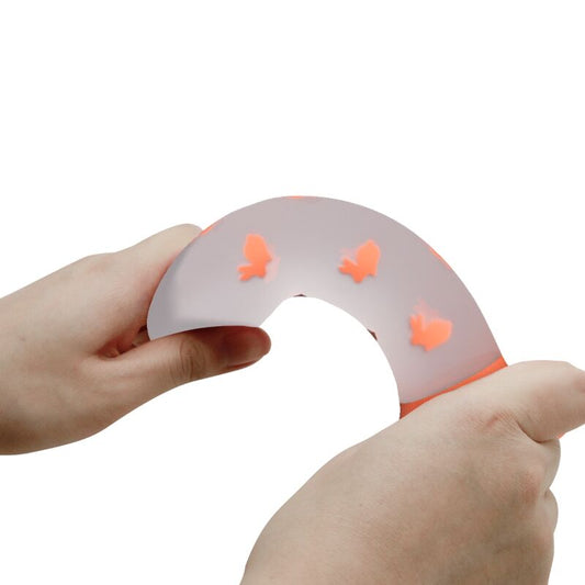 Dildo Mágico Nightfall Pretty Love Sin Vibración Luminoso Naranja
