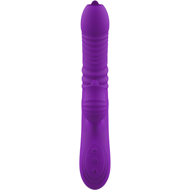 Armony - Vibrador de Coelho Totalmente G Spot com Efeito de Calor Violeta de Língua Estimulante