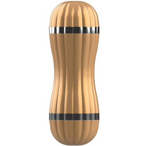 Armony - Bevis Duplo Masturbador Vaginal e Bocal sem Vibração Dourado