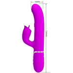 Bonito Amor Vibrador de Conejo Con Lamido Fucsia