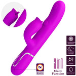 Bonito Amor Vibrador de Conejo Con Lamido Fucsia