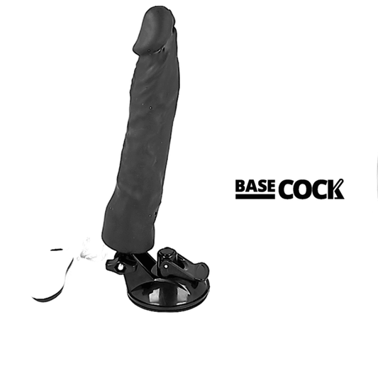 Basecock Vibrador Realista Control Remoto Negro 21 Cm -o- 4 Cm