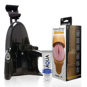 Fleshlight - Unidade de Treinamento Stamina Go Senhora + Lançamento Universal + Lubrificante Aqua Quality 50 ml