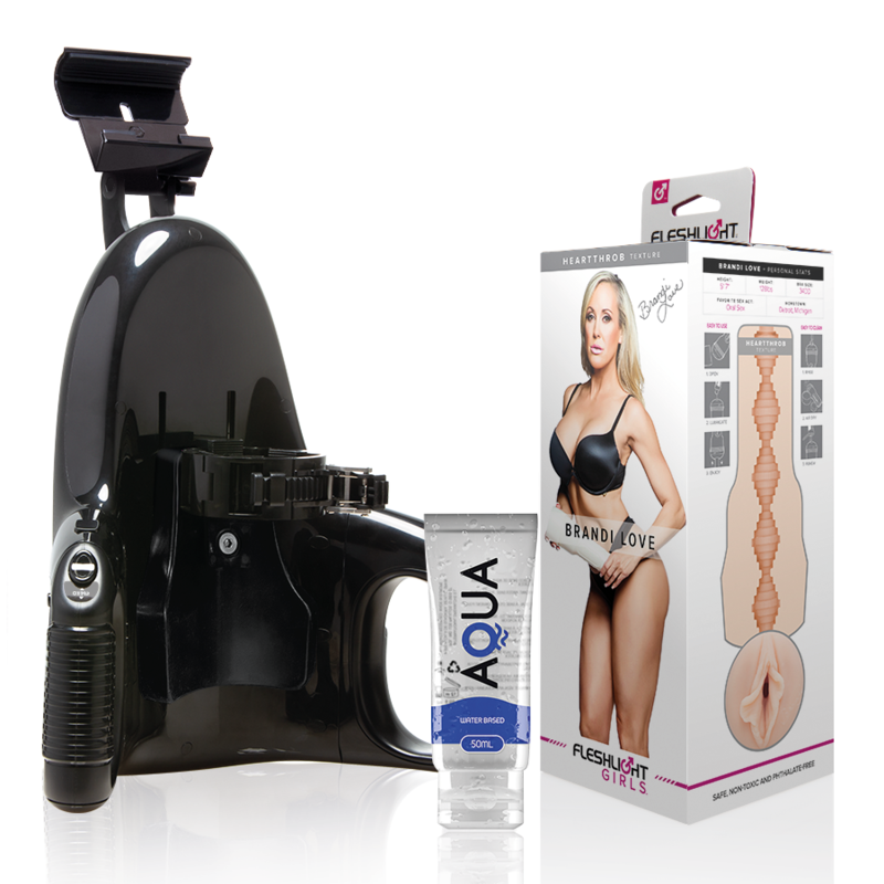 Fleshlight - Brandi Love Vagina + Lançamento Universal + Lubrificante Aqua Quality 50 ml
