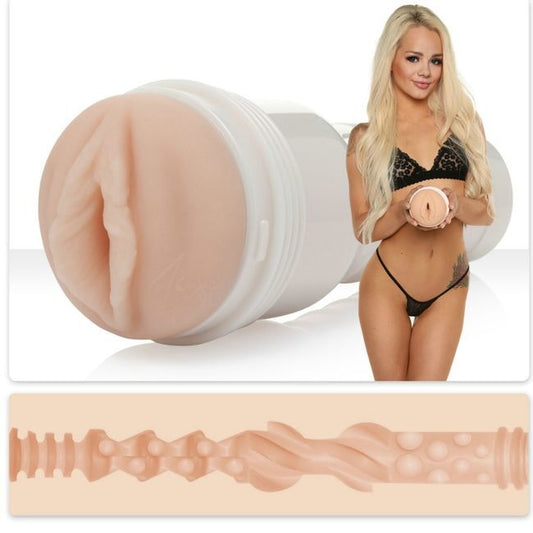 Fleshlight - Elsa Jean Vagina Saborosa + Lançamento Universal + Lubrificante Aqua Quality 50 ml