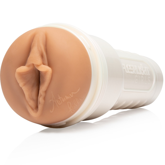 Fleshlight - Outono Falls Creme Textura Vagina + Lançamento Universal + Lubrificante Aqua Quality 50 ml