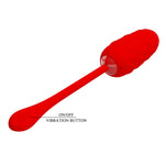 Pretty Love Huevo Vibrador Con Textura Marina Recargable Rojo