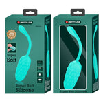 Pretty Love Huevo Vibrante Con Textura Marina Recargable Aqua Green