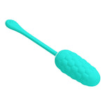 Pretty Love Huevo Vibrante Con Textura Marina Recargable Aqua Green