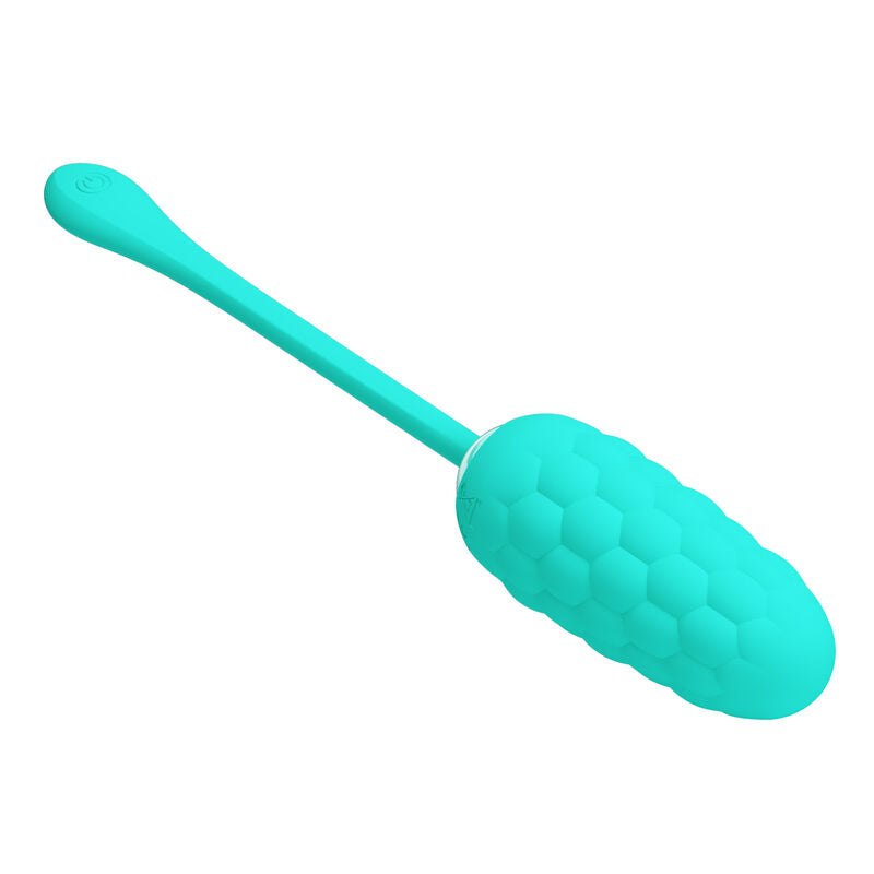 Pretty Love Huevo Vibrante Con Textura Marina Recargable Aqua Green