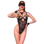 Chilirose - Cr 4488 Body Encaje Negro S/M