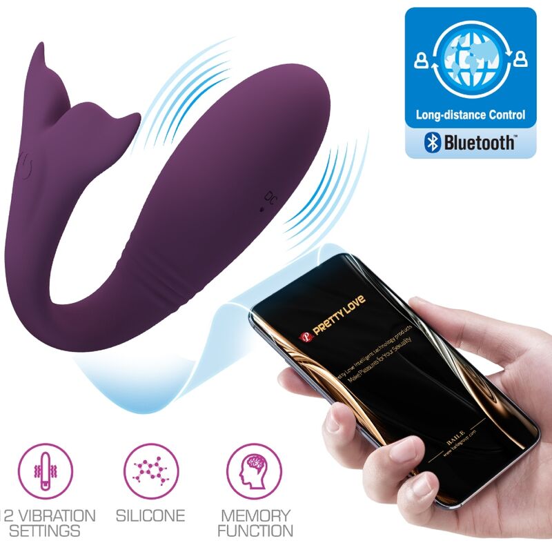 Pretty Love Jayleen Vibrador App Controle Remoto Roxo