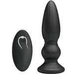 Mr Play Plugue Anal de Controle Remoto Vibrador Poderoso Preto