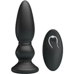 Mr Play Plugue Anal de Controle Remoto Vibrador Poderoso Preto