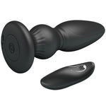 Mr Play Plugue Anal de Controle Remoto Vibrador Poderoso Preto