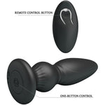 Mr Play Plugue Anal de Controle Remoto Vibrador Poderoso Preto