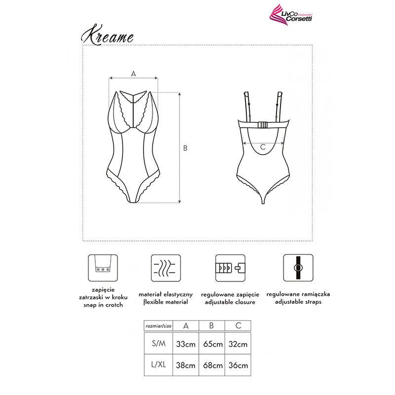 Livco Corsetti Fashion Kreame Lc 90546 Corpo Preto L/xl