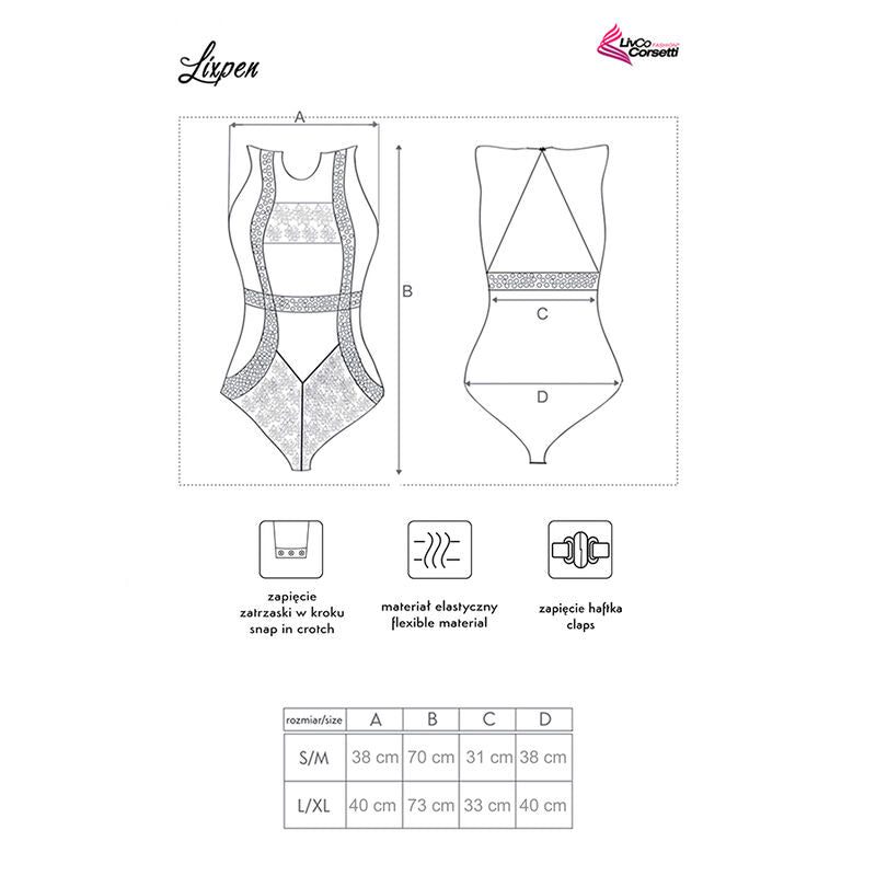 Livco Corsetti Fashion Lixpen Lc 90612 Cuerpo Negro L/xl