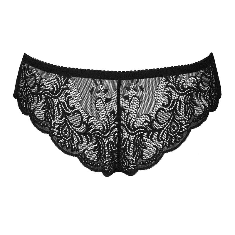 Livco Corsetti Fashion - Love Story Lc 90679 Braguita sin entrepierna negra L/XL