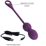 Pretty Love Elvira Kegel Balls Control Remoto Morado