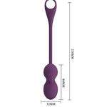 Pretty Love Elvira Kegel Balls Control Remoto Morado
