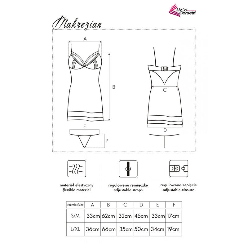 Livco Corsetti Fashion Makrezian Lc 90545 Camisa + Braguita Negra