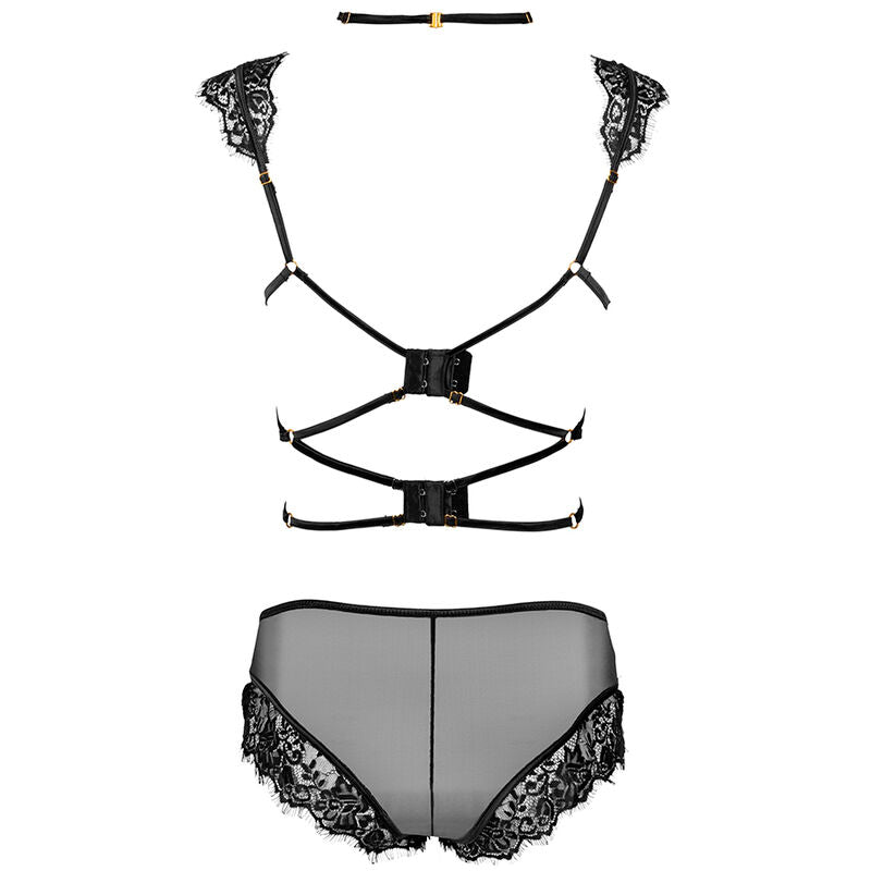 Livco Corsetti Fashion Palmenom Lc 90614 Sujetador + Braga Negra