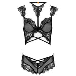 Livco Corsetti Fashion Palmenom Lc 90614 Bra + Cala Preta L/xl