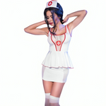 Chilirose - Cr 4160 Disfraz Enfermera Top y Falda S/M