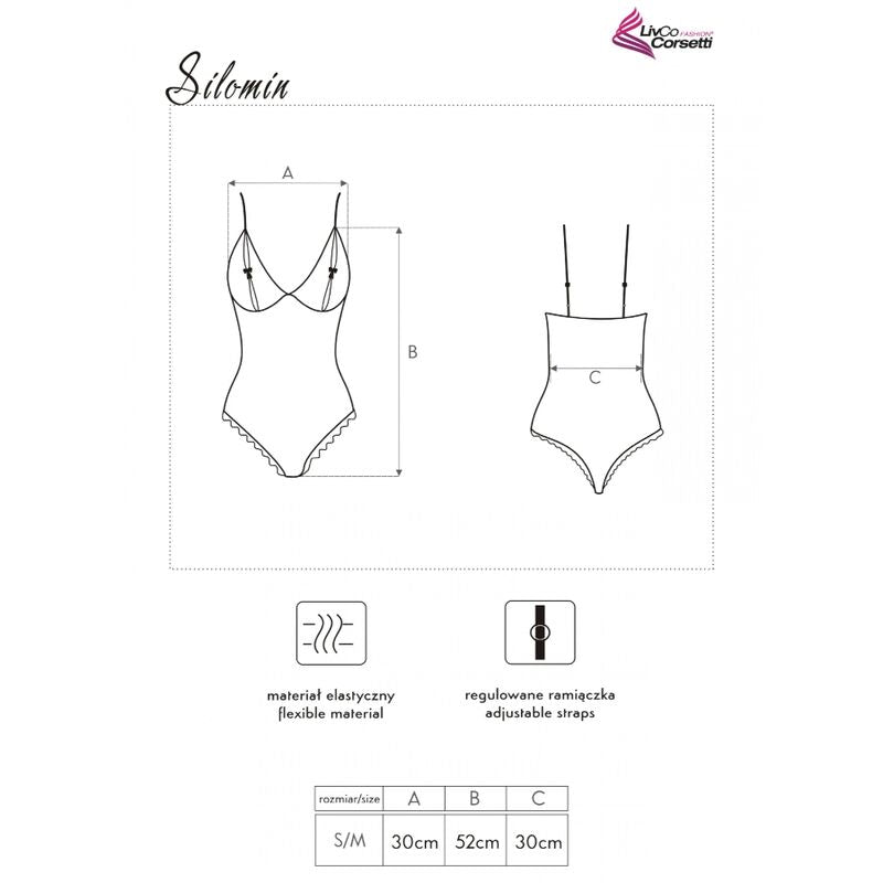 Livco Corsetti Fashion Silomin Lc 1401 Body + Ropa Negro Talla Única