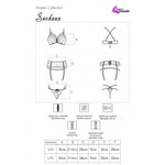 Livco Corsetti Fashion Snehana Lc 90443 Suti + Cinta Liga + Calcinha Preta L/xl