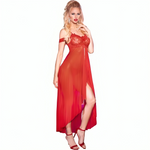 Chilirose Cr 3716 Babydoll Longo Vermelho L/xl