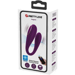 Vibrador de doble placer Pretty Love August con control remoto global