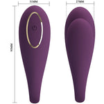 Vibrador de doble placer Pretty Love August con control remoto global
