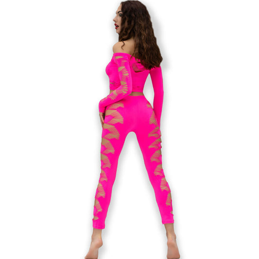 Chilirose Cr 4632 Top y Braguitas Fucsia Sin/t