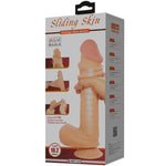 Pretty Love Serie Sliding Skin Dildo Realístico Con Ventosa Deslizante Piel Carne 26 Cm