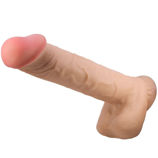 Pretty Love Serie Sliding Skin Dildo Realístico Con Ventosa Deslizante Piel Carne 26 Cm