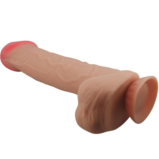 Pretty Love Serie Sliding Skin Dildo Realístico Con Ventosa Deslizante Piel Carne 26 Cm