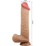 Pretty Love Serie Sliding Skin Dildo Realístico Con Ventosa Deslizante Piel Carne 26 Cm
