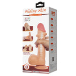 Pretty Love Série Sliding Skin Dildo Realístico Com Ventosa Deslizante Pele 21,8 Cm