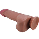 Pretty Love - Serie Sliding Skin Dildo Realista con Ventosa Deslizante de Piel Marrón 20,6 cm