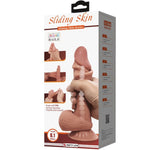 Pretty Love - Serie Sliding Skin Dildo Realista con Ventosa Deslizante de Piel Marrón 20,6 cm