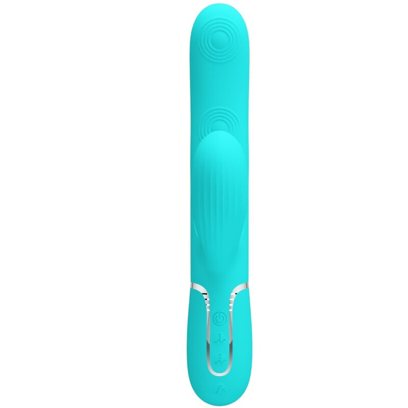 Pretty Love Perlita Multifunción 3 en 1 Vibrador G-spot Aqua Verde