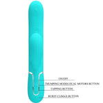 Pretty Love Perlita Multifuno 3 Em 1 Vibrador G-spot Aqua Verde