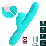 Pretty Love Perlita Multifuno 3 Em 1 Vibrador G-spot Aqua Verde