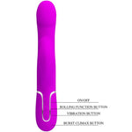 Pretty Love Vibrador Conejo Perlas Violeta