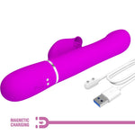 Pretty Love Vibrador Conejo Perlas Violeta