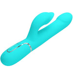Vibrador Conejo Perlas Aqua Verde Pretty Love