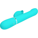 Vibrador Conejo Perlas Aqua Verde Pretty Love